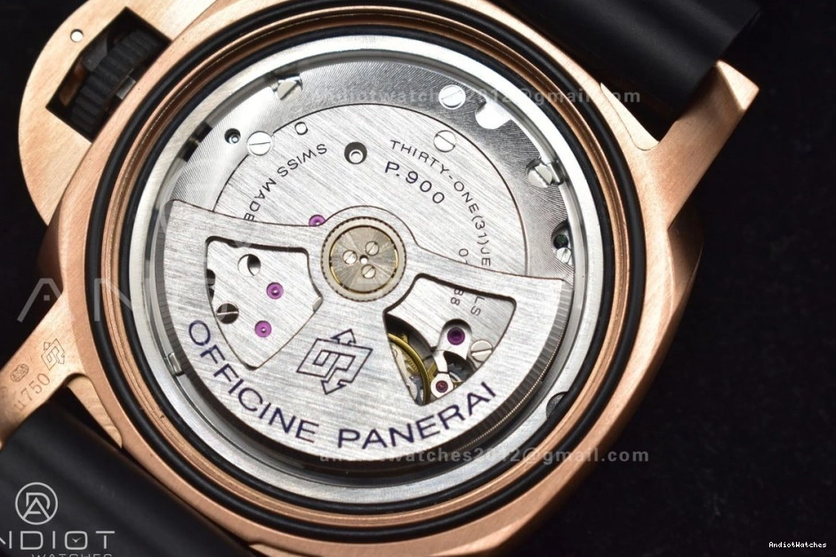 Edition W Black Black Best PAM1070 434 on Rubber 1:1 P Dial Tailored Strap SBF 0514